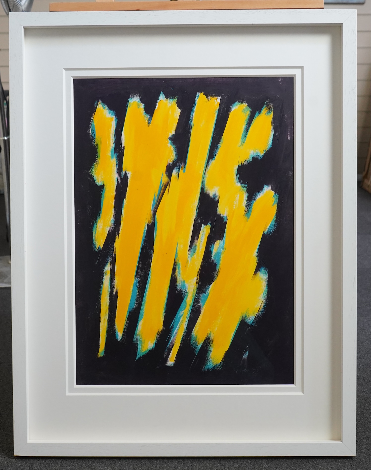 William Gear RA RBSA, (1915-1997), 'Yellow Vertical, 1970'